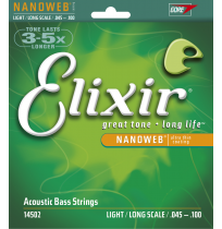 ELIXIR 045/100 LIGHTS L 4STR L BASS NANOWEB ACOUSTIC